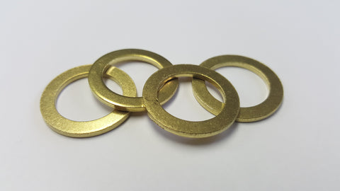 Brass Washers 5/8" x 15/16" Qty (4) , Brass Friction Ring, NWIM