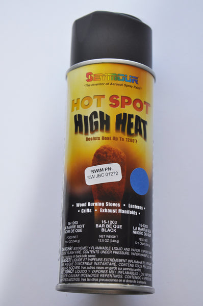JBC Hi-Heat Flat Black Spray Paint Qty (12) , Spray Paint, NWIM